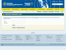 Tablet Screenshot of managers.aucklandcivildefence.org.nz